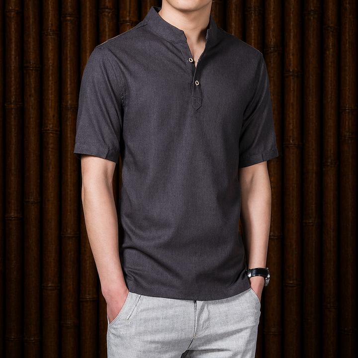 Casual Linen Shirt - Elena Harper