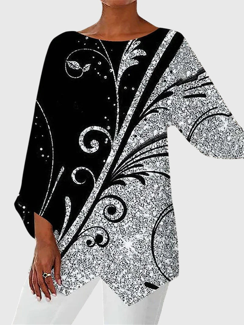Alayah™  |  Elegant Crew Neck Top