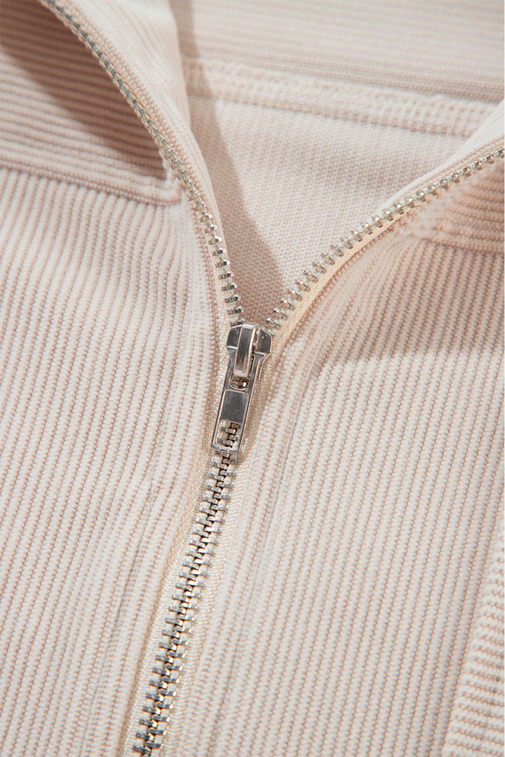 Fiona – Casual Corduroy Jacket with Hood for a Relaxed Style