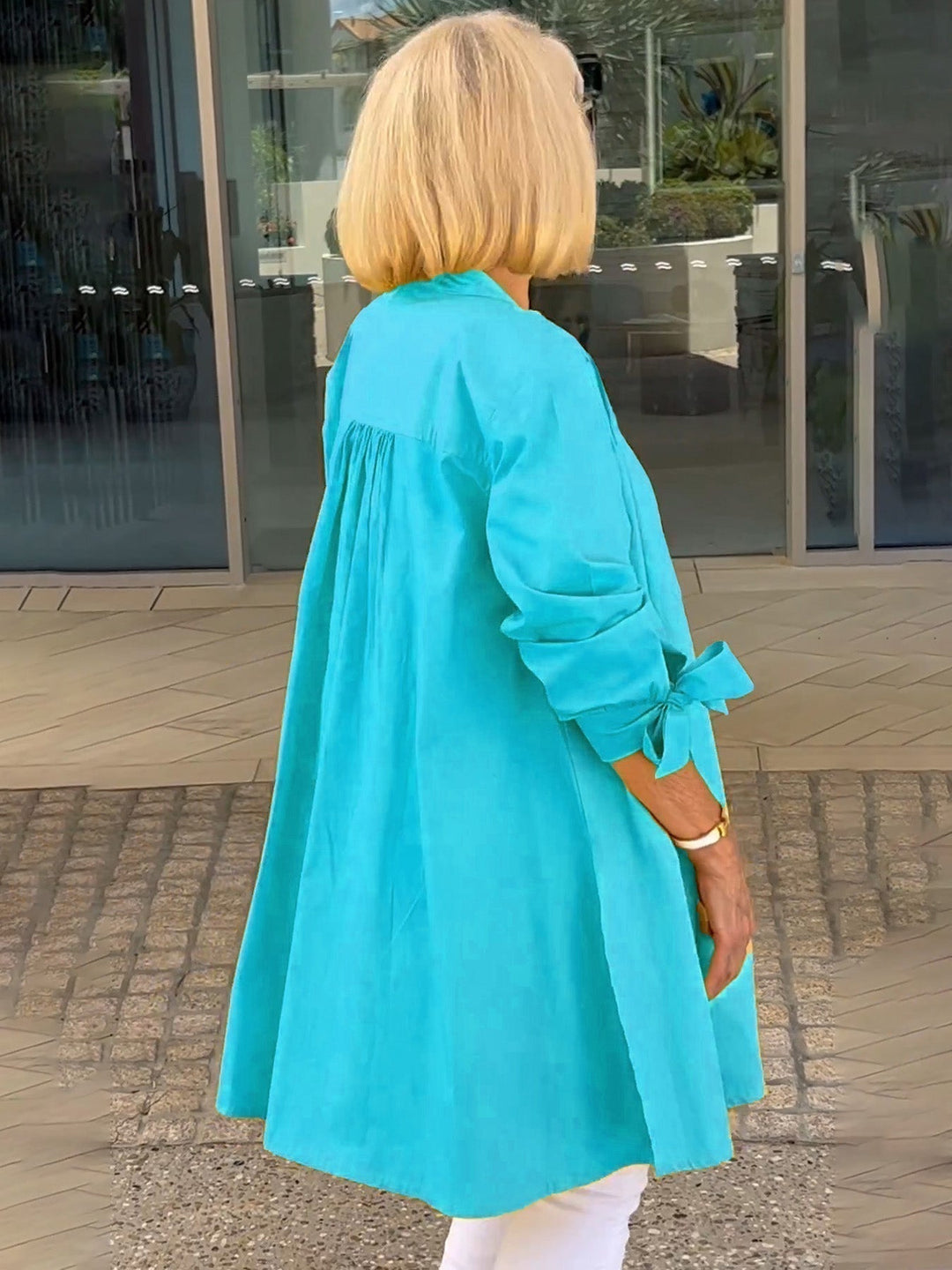Liora™  |  Long Button-up Shirt Jacket