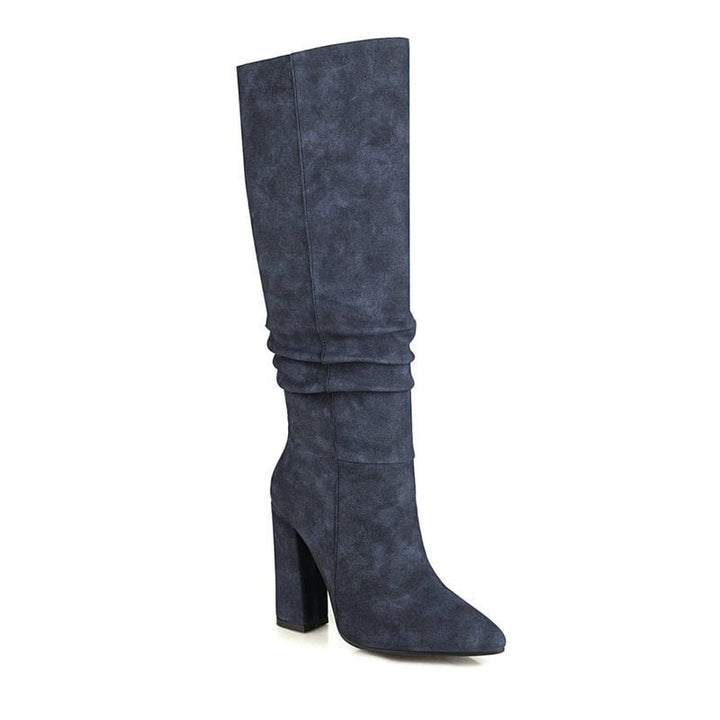 High Boots for Women with Thick Heel - Torhild