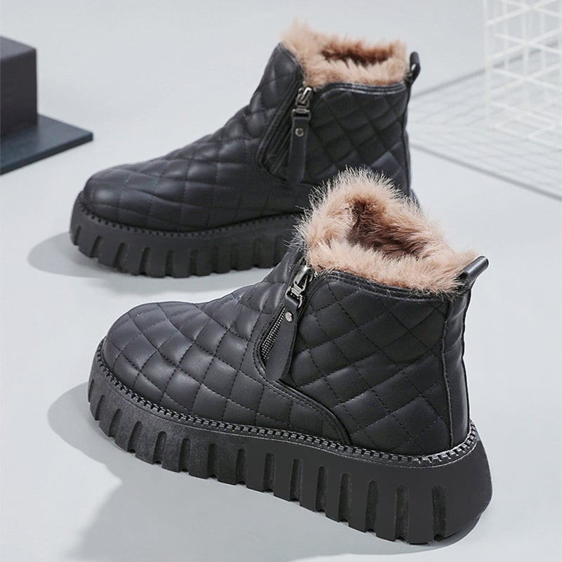 Padded ankle boots for women with protective effect - Linsara
