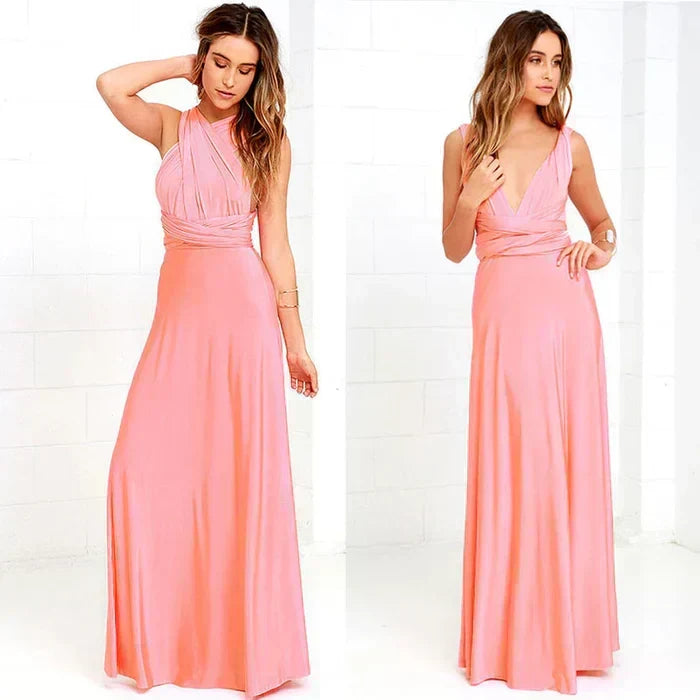 Isolene - Elegant Backless Maxi Dress