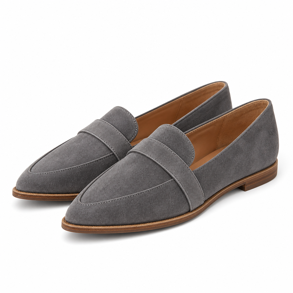 Siena Pointed-Toe Soft Suede Loafer