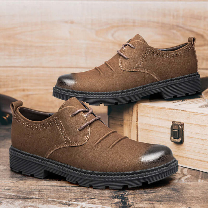 Men's Rugged Cargo Lace-Up Shoes, view 4 - Elena Harper