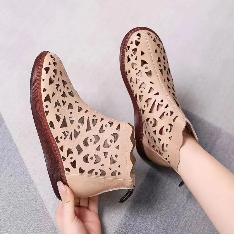 Cyra Retro Shoes with Cut-Out Patterns - Elena Harper