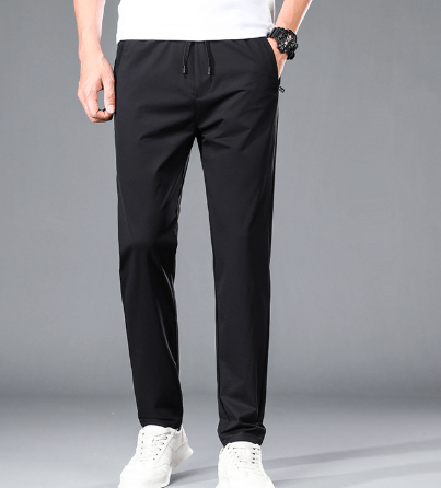 Men's Stretch Fit Athleisure Pants, view 5 - Elena Harper