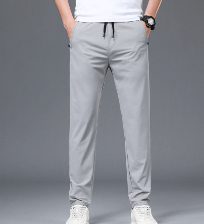 Men's Stretch Fit Athleisure Pants, view 3 - Elena Harper