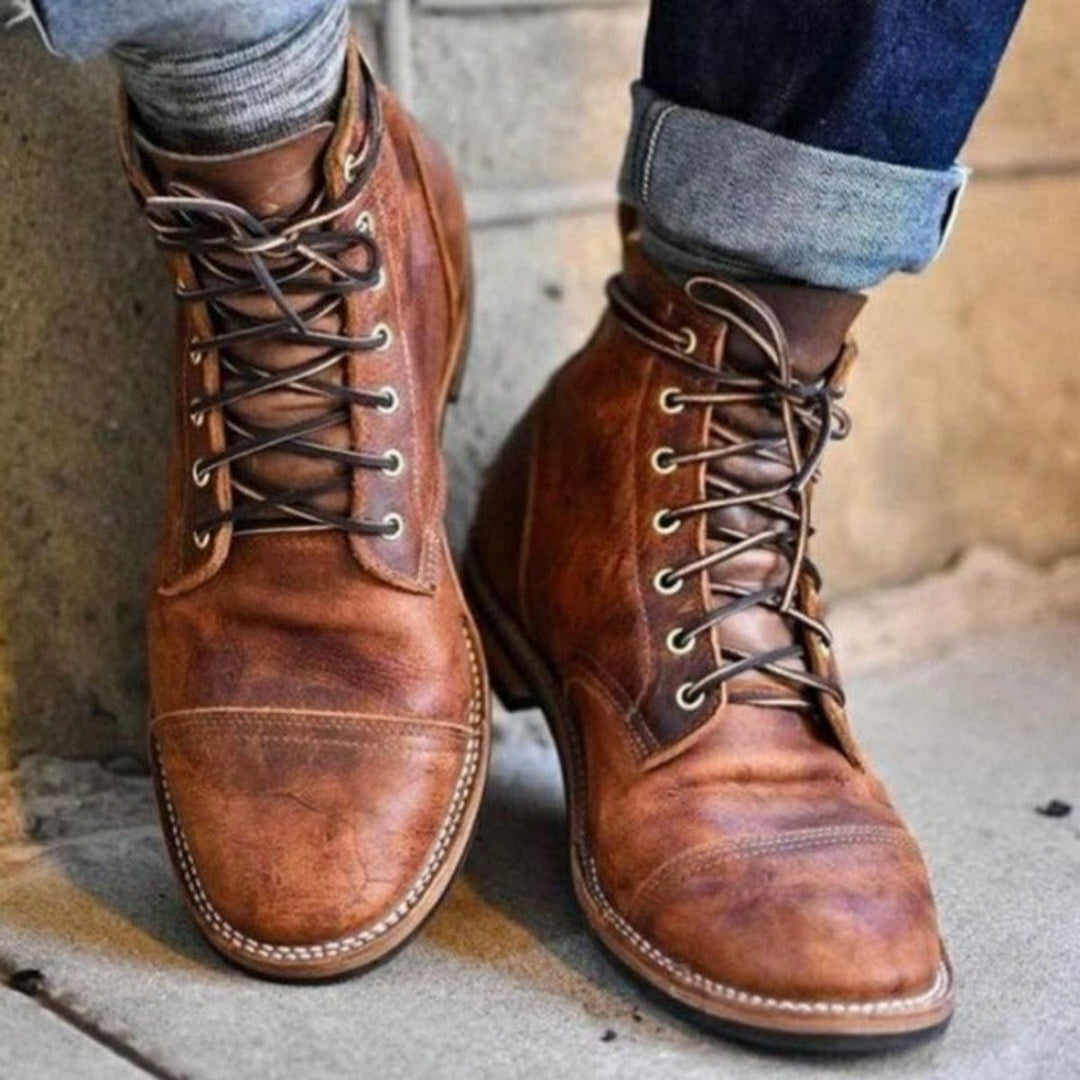 Tristan | Classic Cap-Toe Men's Boots with Comfortable Foot Support