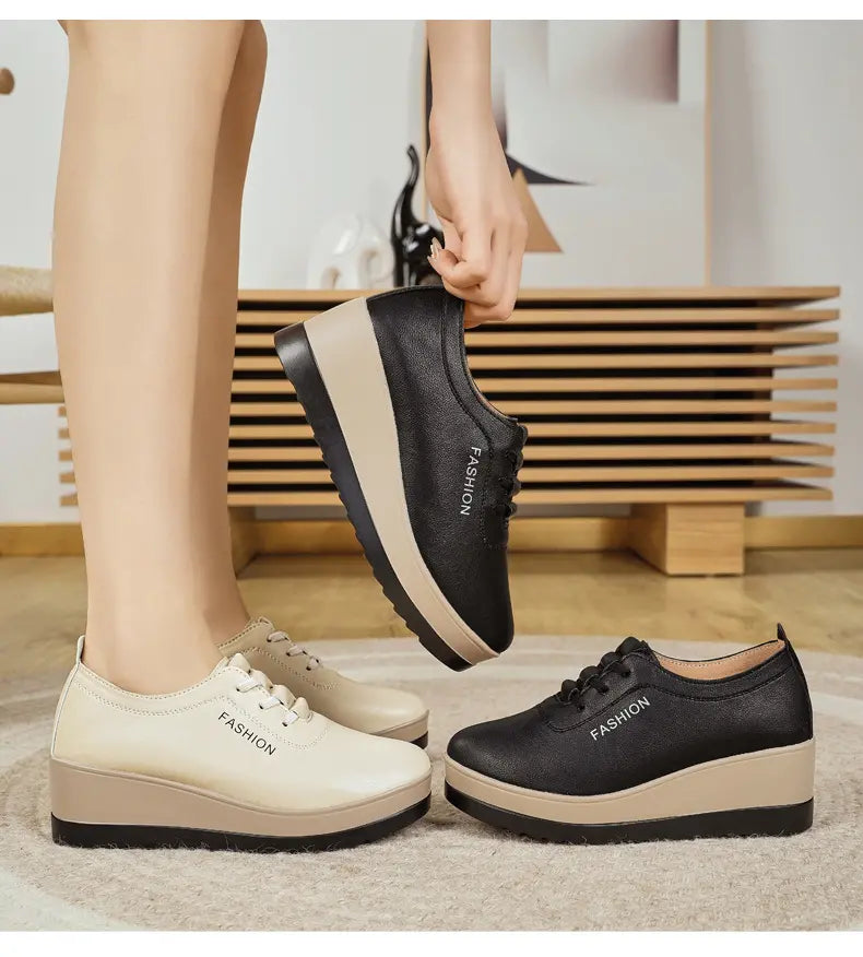 Lyra Fashionable Women's Shoes, Thick Sole & Comfortable, view 3 - Elena Harper