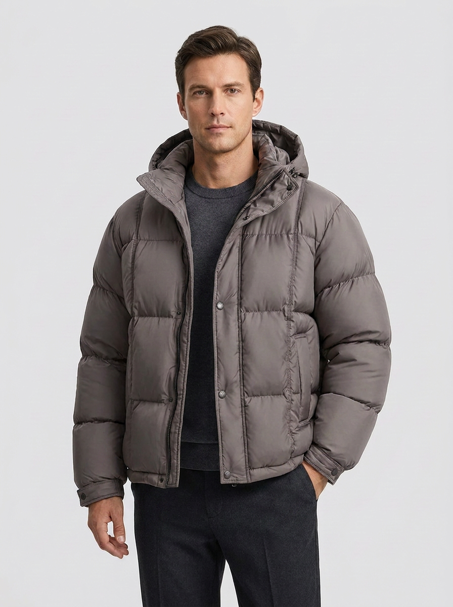 Daniel Lightweight and Versatile Men's Down Jacket, view 4 - Elena Harper