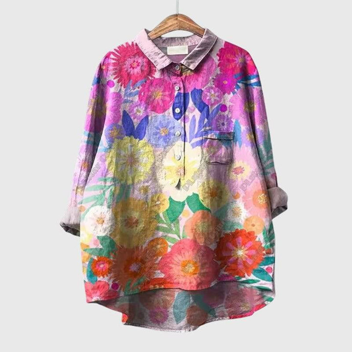 Elegant Linnea™ blouse by Emma & Rose Cape Town, featuring a stylish design with soft fabric and intricate detailing.
