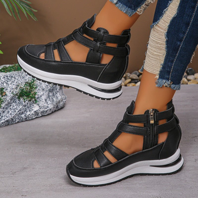 Vina™ | Stylish Cut-Out Platform Sneakers