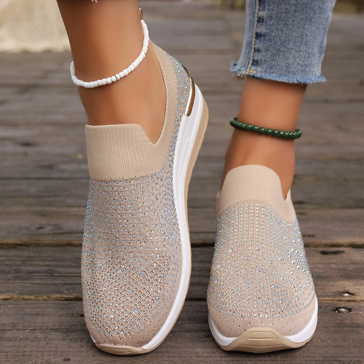 Genovefa Sparkling Women's Slip-On Sneakers, view 2 - Elena Harper