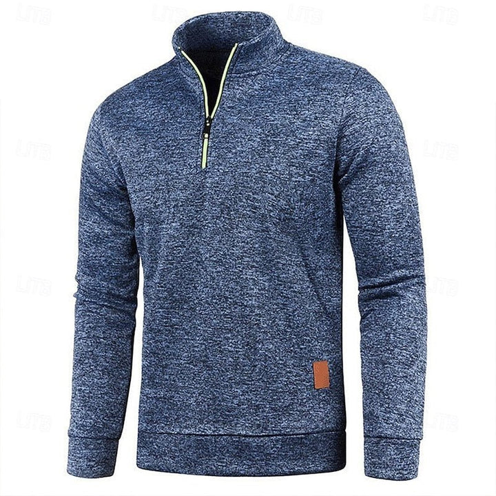 Oliver | Modern and Comfortable Long Sleeve Polo Shirt with Quarter Zip