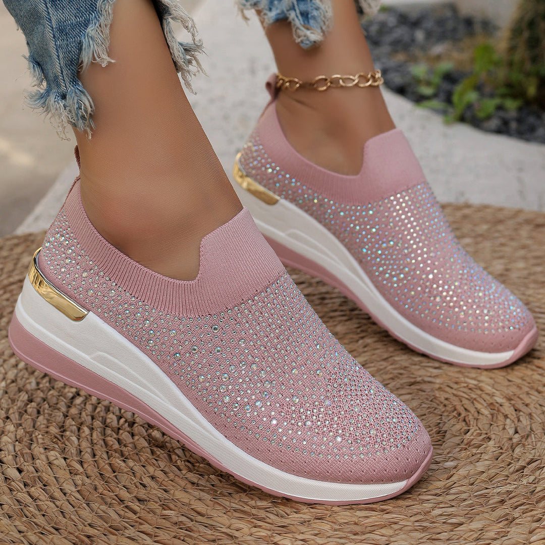 Genovefa | Sparkling Women's Slip-On Sneakers