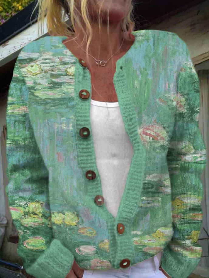 Anwen | Green cardigan
