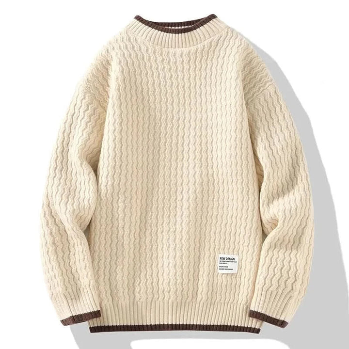 Gabriel | Premium Knitted Sweater Made of Merino Wool with Cable Knit