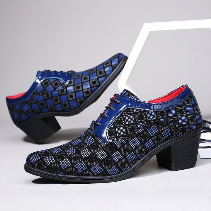 Men's Pointed Toe Heeled Shoes - Enric