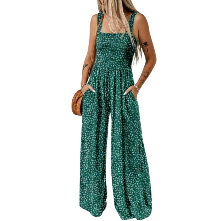 Jessika | Floral and Stylish Women's Jumpsuit with Wide Legs