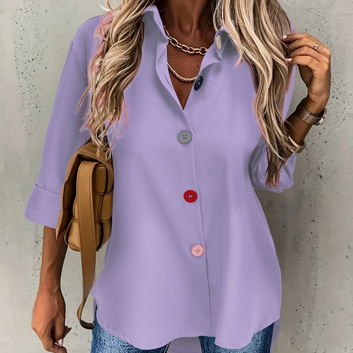 CHIC BLOUSE WITH BUTTONS FOR WOMEN
