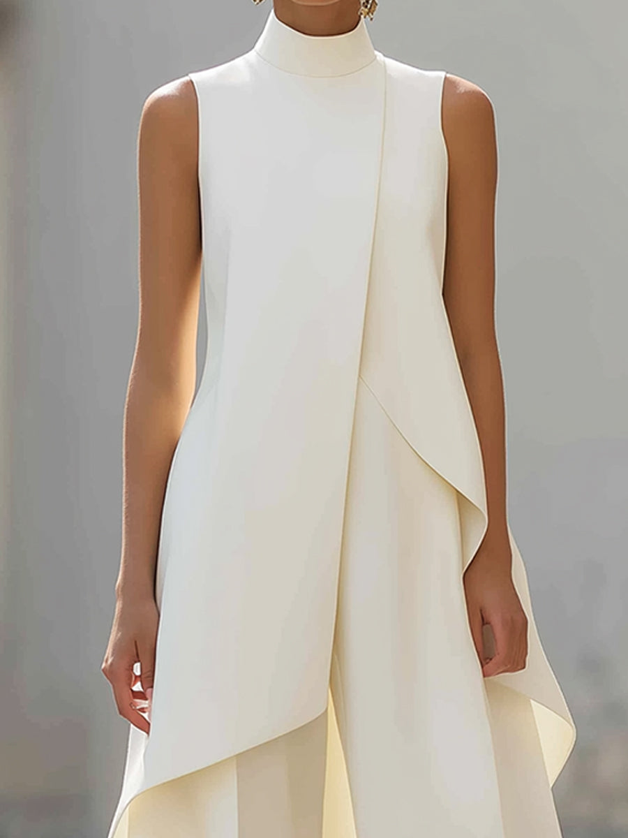 ASYMMETRICAL WIDE-LEG JUMPSUIT FOR WOMEN