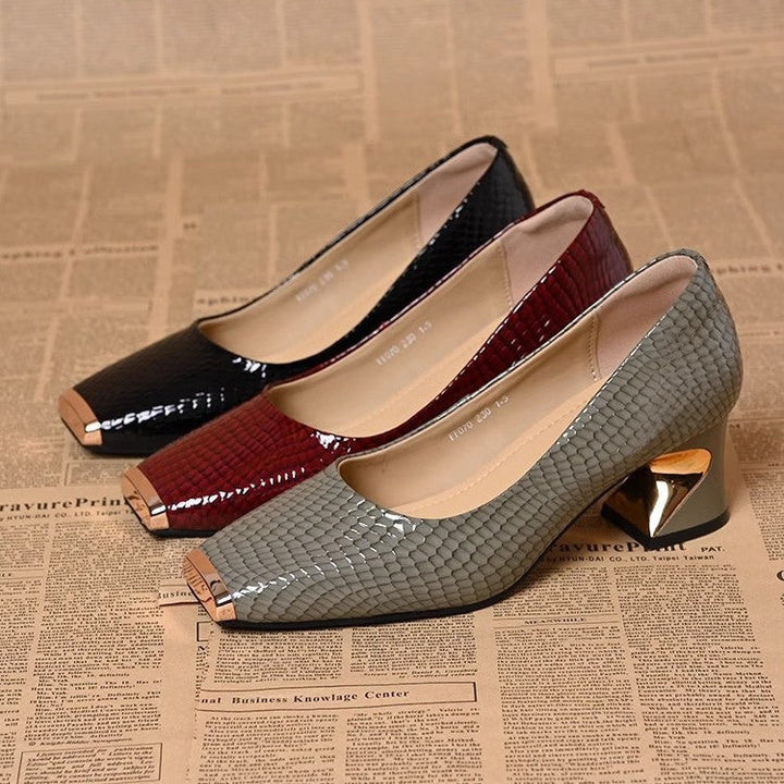 Amaris Classic Block Heel Pumps with Soft Sole, view 8 - Elena Harper