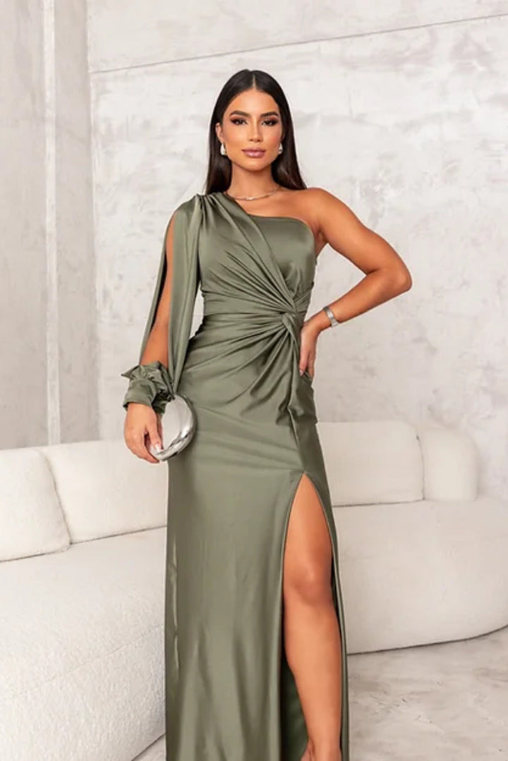 Odette - Elegant Maxi Dress with Split for Women