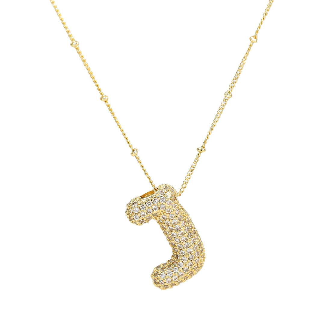 Savannah | Diamond Bubble Letter Necklace
