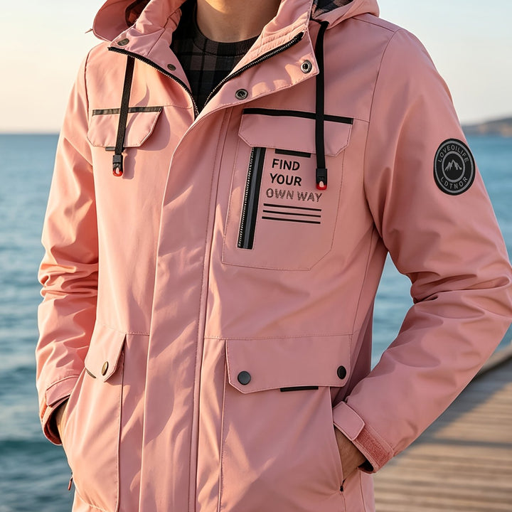 LAURENT MONACO | HOODED JACKET WITH ZIPPER FOR MEN