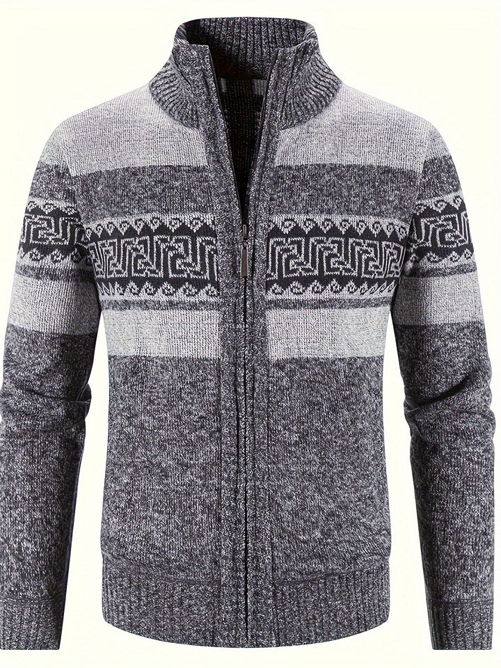 Russell Cozy Full-Zip Cardigan, view 10 - Elena Harper