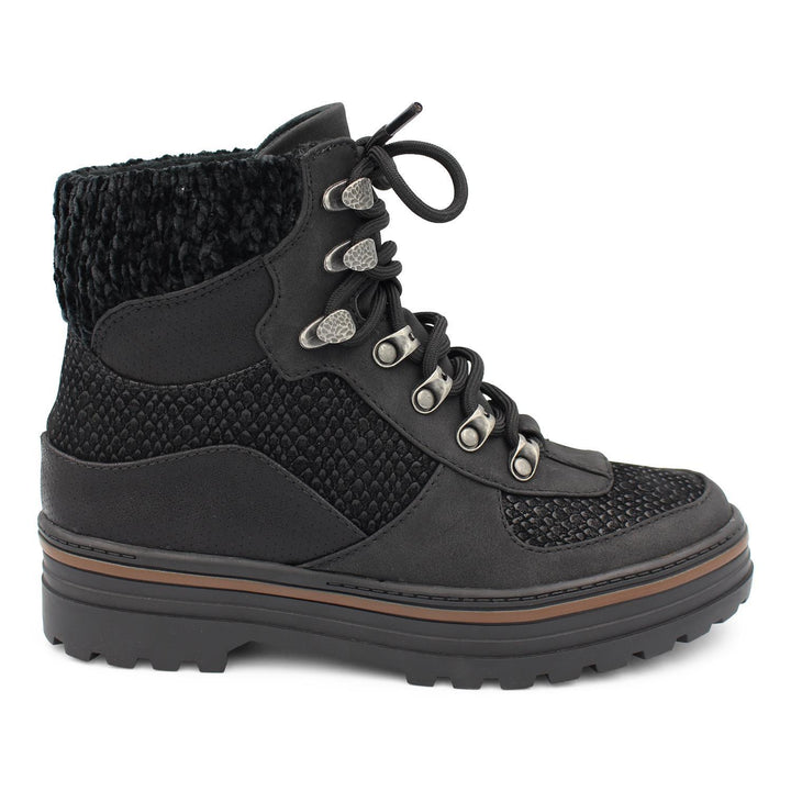 Women's reinforced structure boots with front laces – Ismarie