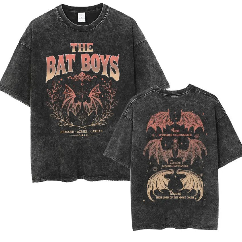 ACOTAR The Bat Boys T-Shirt, view 4 - Elena Harper