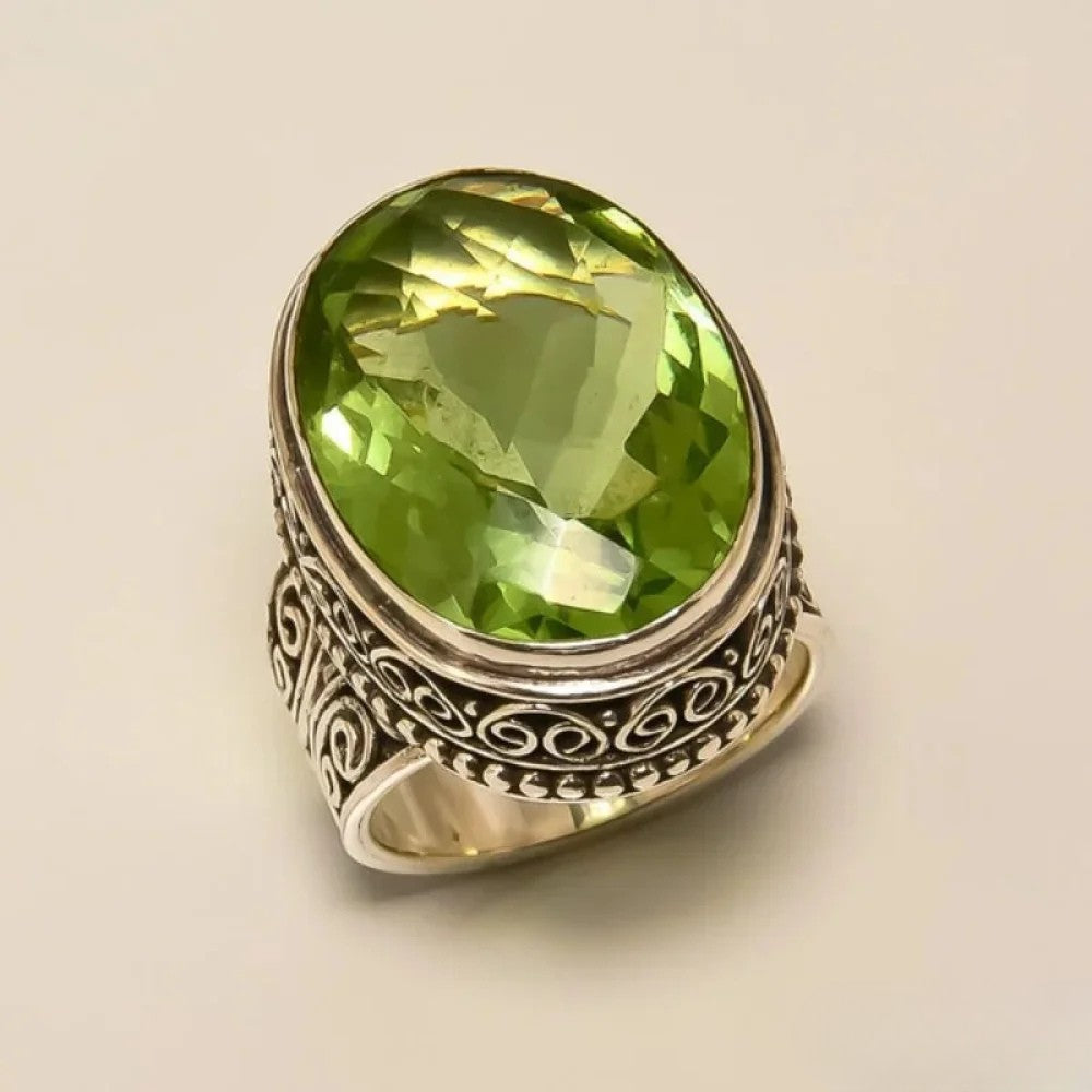 Zara™  |  Antique Olive Ring
