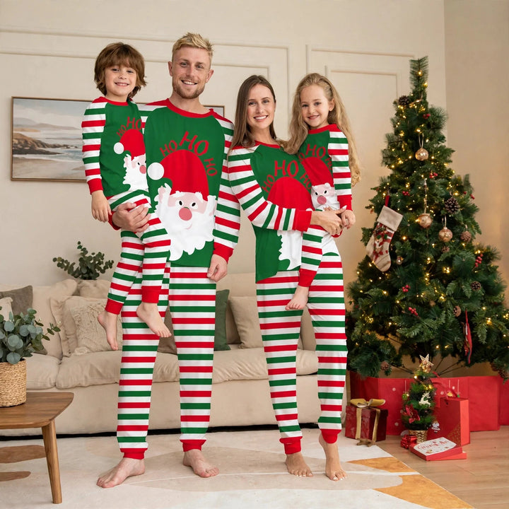 Candy Lane | Red Striped Santa Christmas Pyjamas Unisex & Family