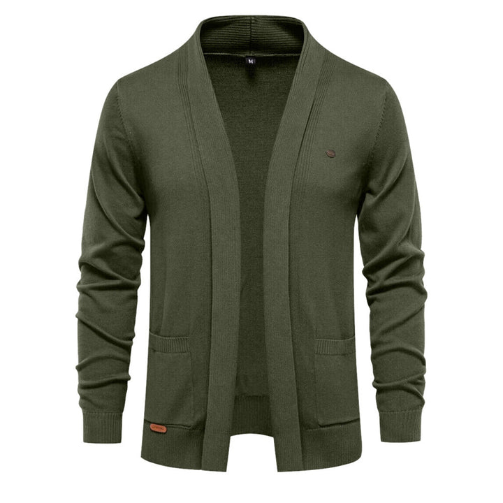 Men's Shawl Collar Cardigan with Pockets