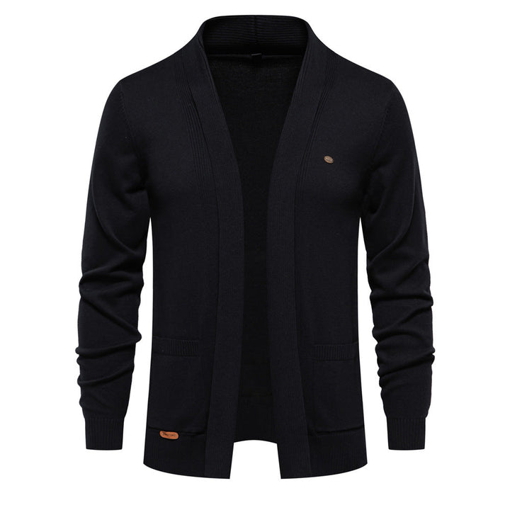 Men's Shawl Collar Cardigan with Pockets