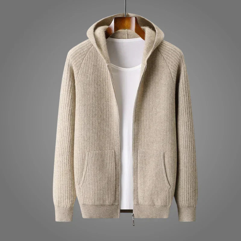 Men's Zip-Up Hoodie Cardigan