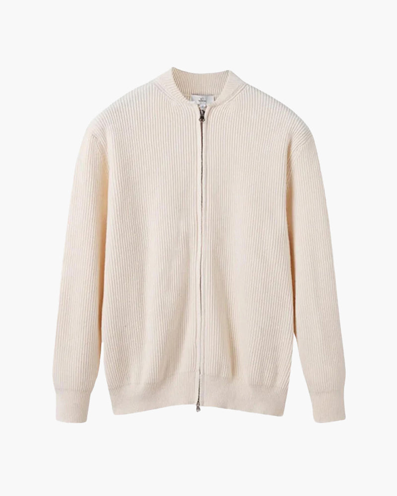 Men's Zip-Up Knit Cardigan