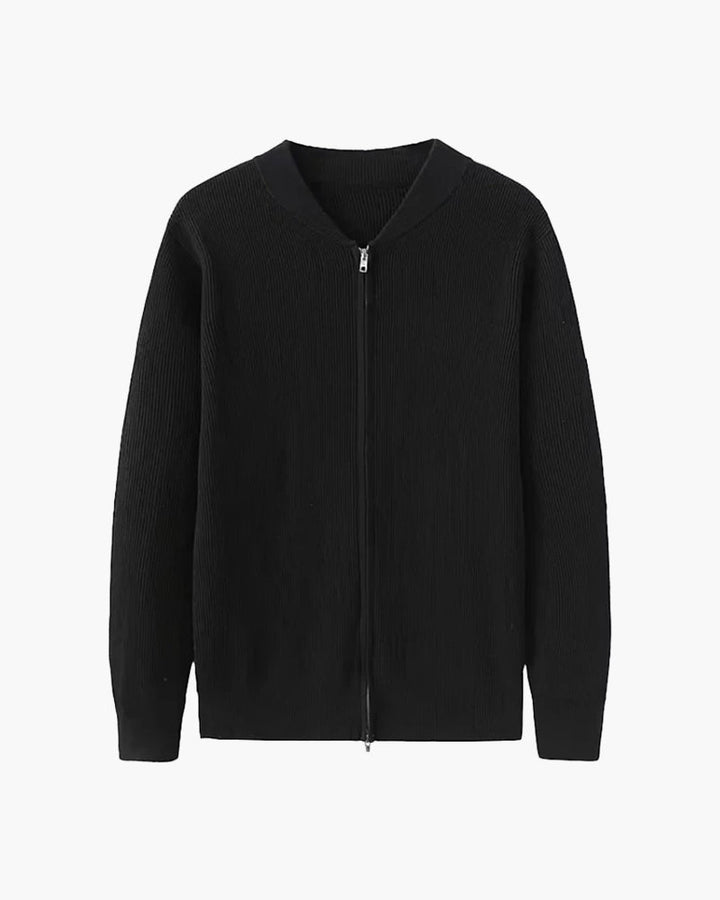 Men's Zip-Up Knit Cardigan