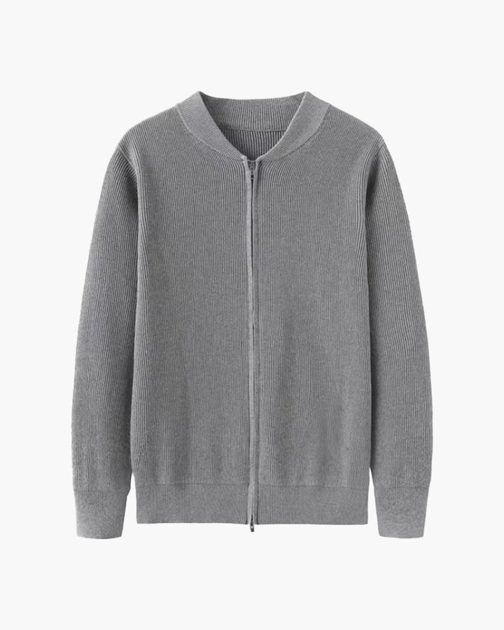 Men's Zip-Up Knit Cardigan