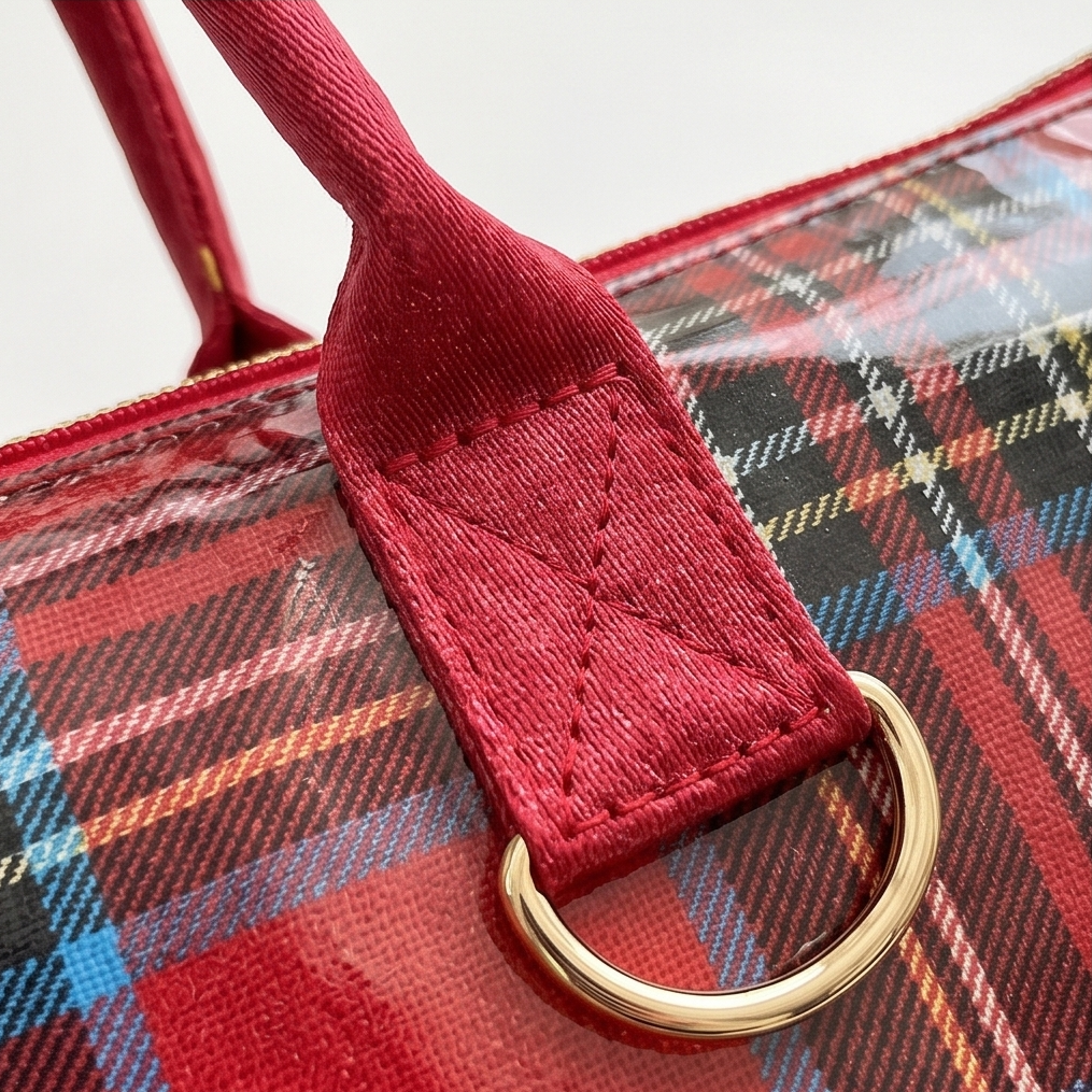 Carroway Glossy Checkered Tote Bag - Elena Harper