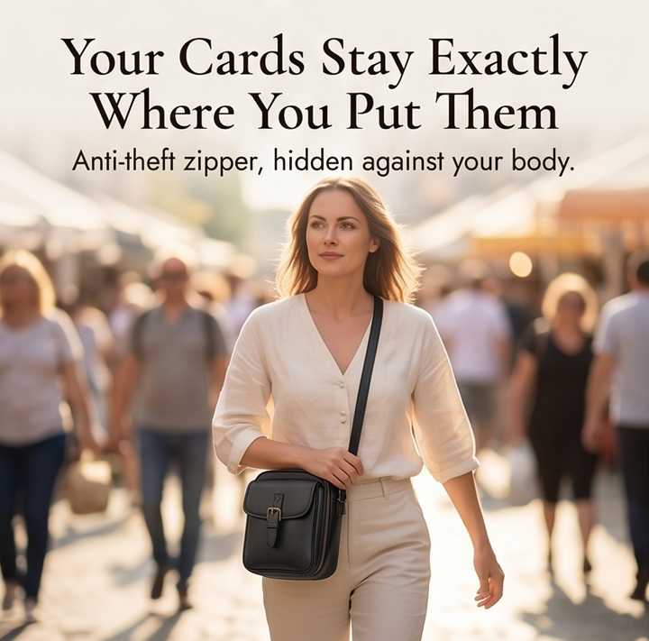 Carryn Organized Crossbody Bag with Card Slots - Elena Harper