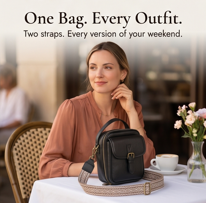 Carryn Organized Crossbody Bag with Card Slots - Elena Harper