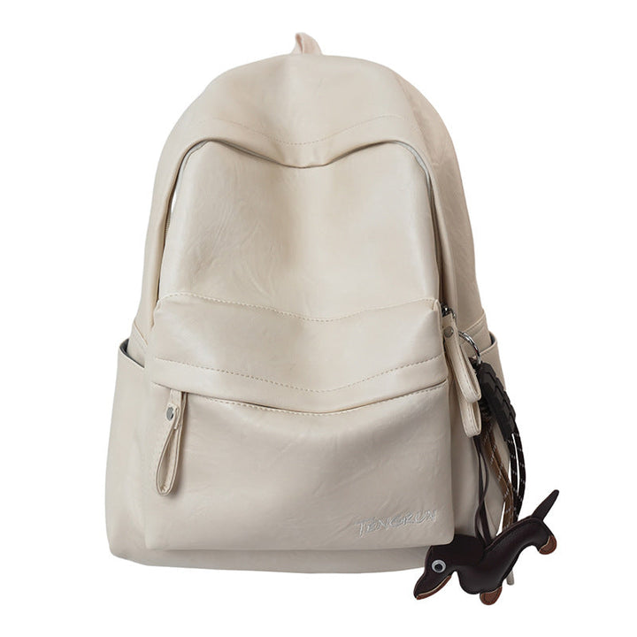 Casual Leather School Backpack