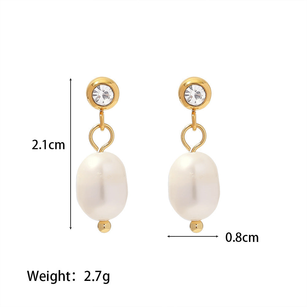 Tessa Malford | Freshwater Pearl Drop Earrings For Women