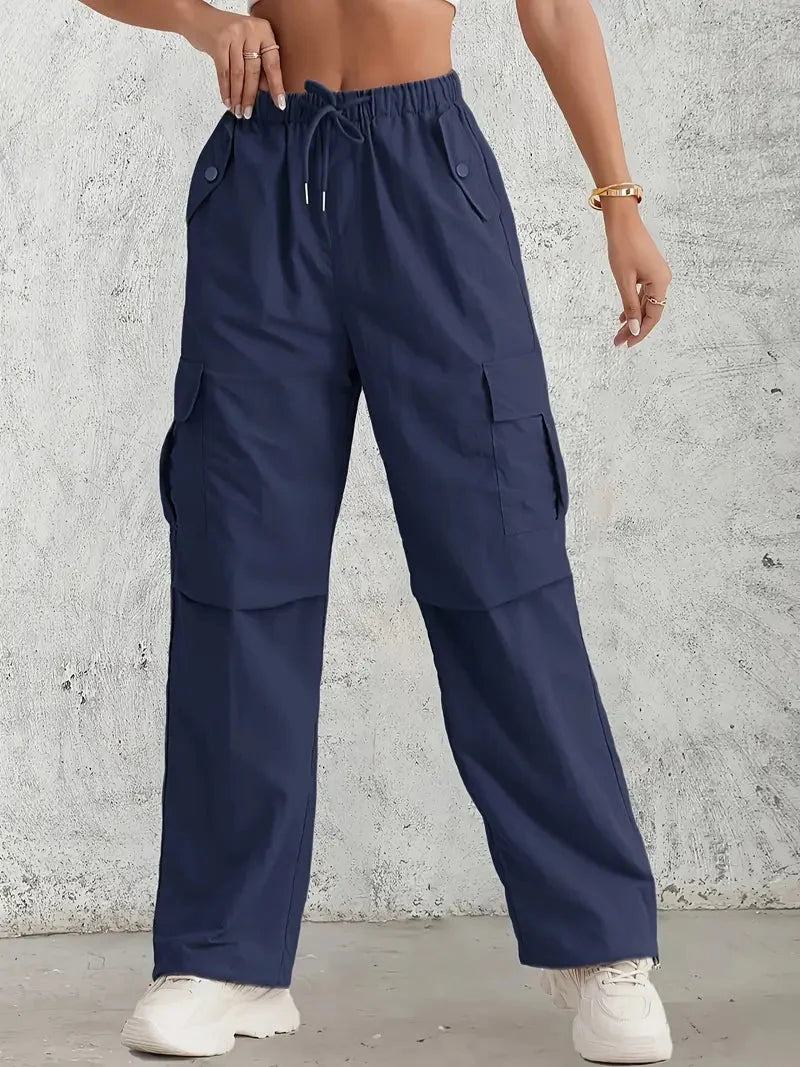 Clara Trendy and Functional Women's Cargo Pants, view 6 - Elena Harper