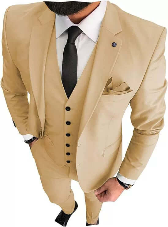 Men's Slim Fit 3-Piece Suit, view 4 - Elena Harper