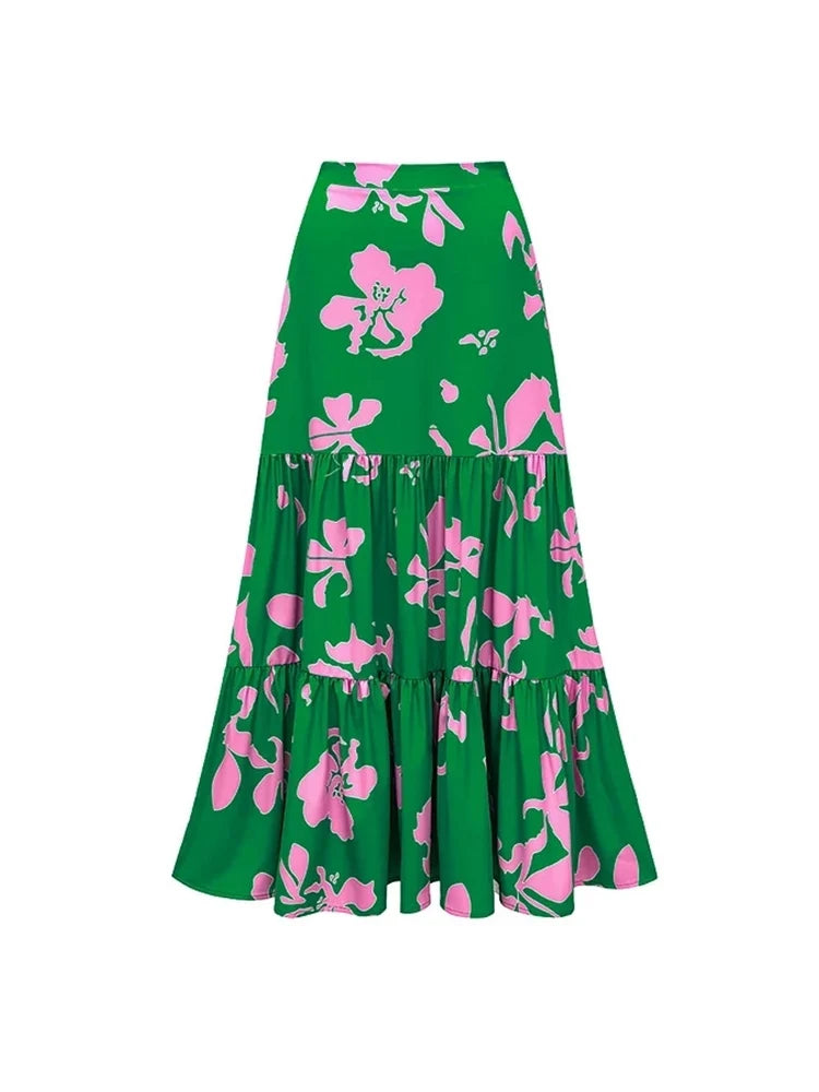 Floral Print Resort Swimsuit Set