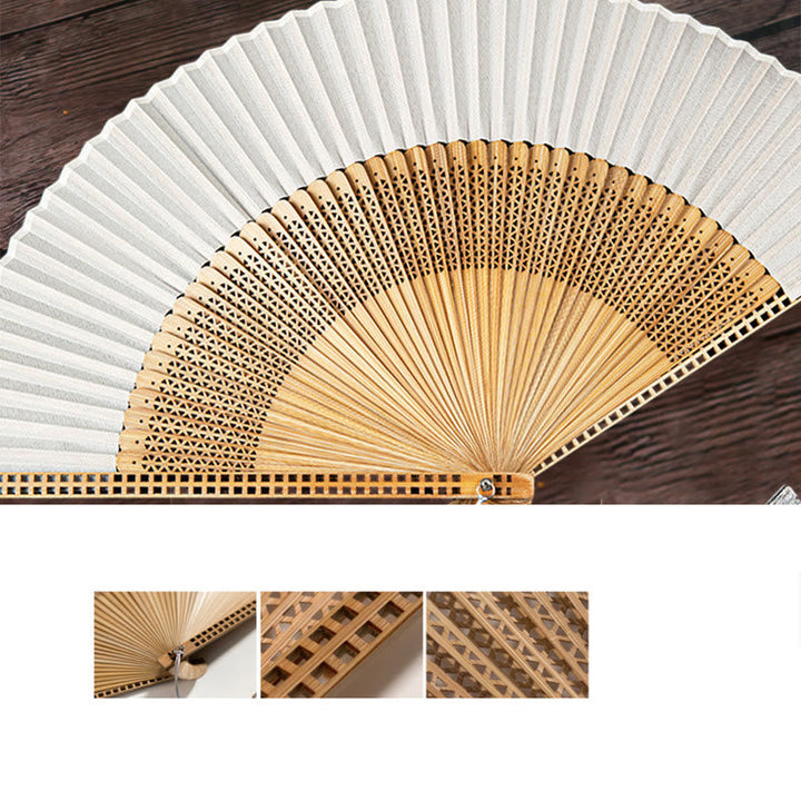 Bamboo Silk Fan, view 9 - Elena Harper